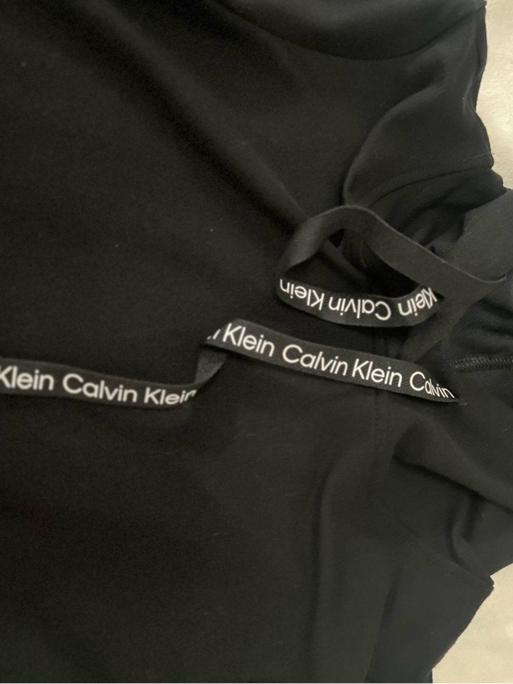 Calvin Klein Black Logo-Detail Hoodie